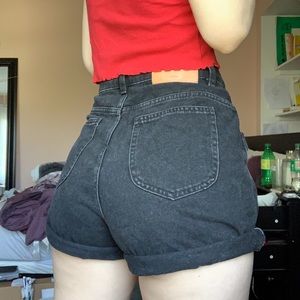 Zara High waisted mom jean shorts